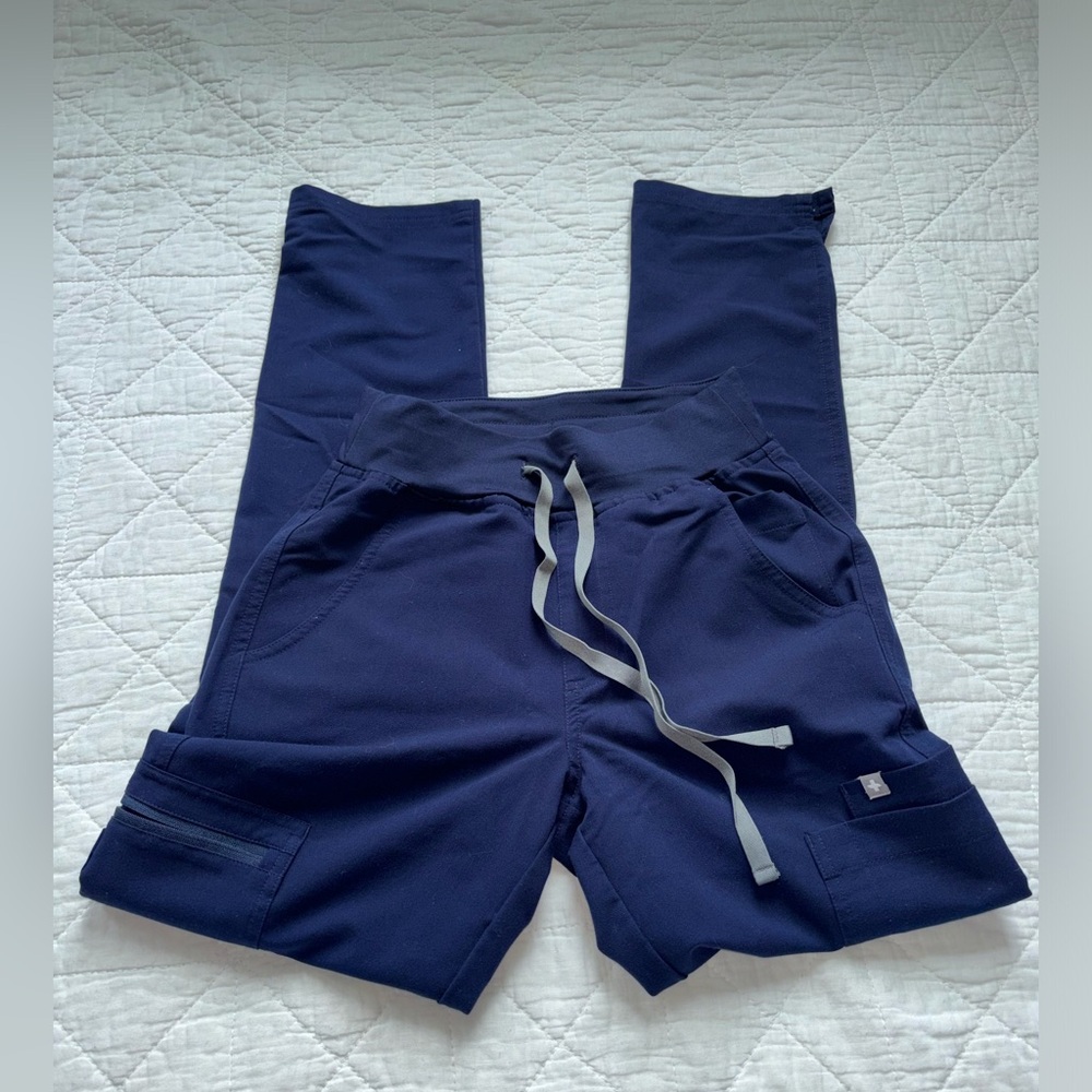 Figs Yola High Waisted Straight Leg Scrub Pants Size XXS